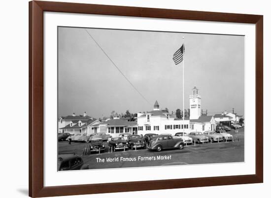 Los Angeles, California - Famous Farmers Market-Lantern Press-Framed Premium Giclee Print