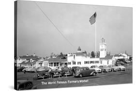 Los Angeles, California - Famous Farmers Market-Lantern Press-Stretched Canvas