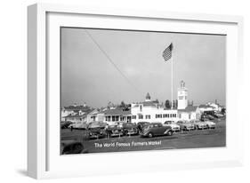 Los Angeles, California - Famous Farmers Market-Lantern Press-Framed Art Print