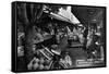 Los Angeles, California - Farmers Market on Third and Fairfax-Lantern Press-Framed Stretched Canvas