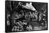 Los Angeles, California - Farmers Market on Third and Fairfax-Lantern Press-Framed Stretched Canvas