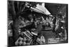 Los Angeles, California - Farmers Market on Third and Fairfax-Lantern Press-Mounted Art Print