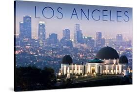 Los Angeles, California - Griffith Observatory and Skyline-Lantern Press-Stretched Canvas