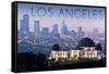 Los Angeles, California - Griffith Observatory and Skyline-Lantern Press-Framed Stretched Canvas