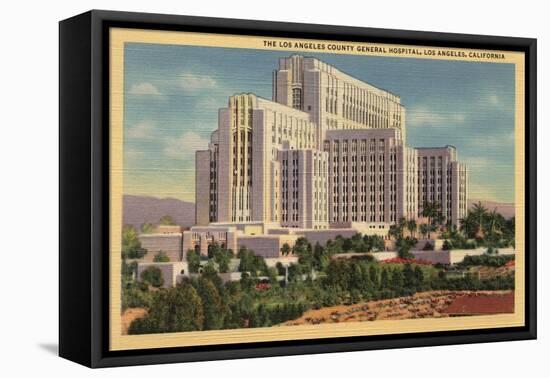 Los Angeles, California - LA County General Hospital-Lantern Press-Framed Stretched Canvas