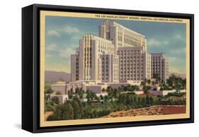 Los Angeles, California - LA County General Hospital-Lantern Press-Framed Stretched Canvas