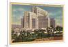 Los Angeles, California - LA County General Hospital-Lantern Press-Framed Art Print