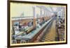 Los Angeles, California - Longest Lunch Counter in Woolworth on Broadway-Lantern Press-Framed Art Print