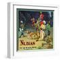 Los Angeles, California, Nubian Brand Citrus Label-Lantern Press-Framed Art Print