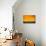 Los Angeles, California - Orange Skyline-Lantern Press-Stretched Canvas displayed on a wall