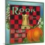 Los Angeles, California, Rook Brand Citrus Label-Lantern Press-Mounted Art Print