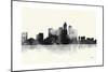 Los Angeles California Skyline BG 1-Marlene Watson-Mounted Giclee Print