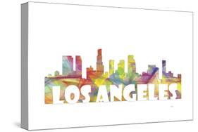 Los Angeles California Skyline Mclr 2-Marlene Watson-Stretched Canvas