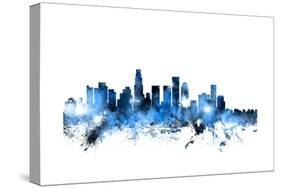 Los Angeles California Skyline-Michael Tompsett-Stretched Canvas