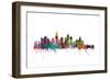 Los Angeles California Skyline-Michael Tompsett-Framed Art Print