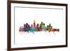 Los Angeles California Skyline-Michael Tompsett-Framed Art Print