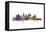 Los Angeles California Skyline-Michael Tompsett-Framed Stretched Canvas