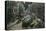 Los Angeles, California - South View Down Spring St from Franklin St at Night-Lantern Press-Stretched Canvas