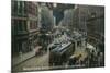 Los Angeles, California - South View Down Spring St from Franklin St at Night-Lantern Press-Mounted Premium Giclee Print