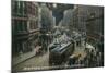 Los Angeles, California - South View Down Spring St from Franklin St at Night-Lantern Press-Mounted Art Print