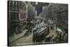 Los Angeles, California - South View Down Spring St from Franklin St at Night-Lantern Press-Stretched Canvas