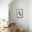Los Angeles, California - Typography and Icons-Lantern Press-Framed Stretched Canvas displayed on a wall