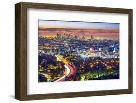 Los Angeles, California, USA Cityscape.-SeanPavonePhoto-Framed Photographic Print