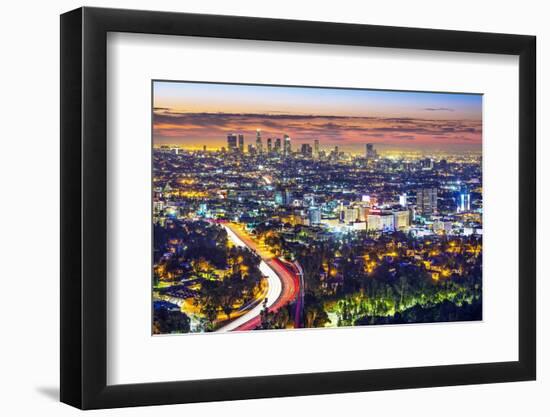 Los Angeles, California, USA Cityscape.-SeanPavonePhoto-Framed Photographic Print