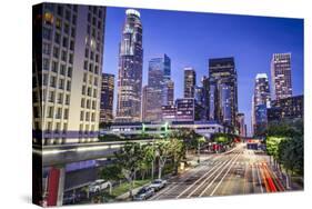 Los Angeles, California, USA Early Morning Downtown Cityscape.-SeanPavonePhoto-Stretched Canvas