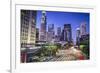 Los Angeles, California, USA Early Morning Downtown Cityscape.-SeanPavonePhoto-Framed Photographic Print