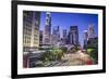 Los Angeles, California, USA Early Morning Downtown Cityscape.-SeanPavonePhoto-Framed Photographic Print