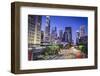 Los Angeles, California, USA Early Morning Downtown Cityscape.-SeanPavonePhoto-Framed Photographic Print