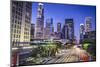 Los Angeles, California, USA Early Morning Downtown Cityscape.-SeanPavonePhoto-Mounted Photographic Print