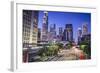 Los Angeles, California, USA Early Morning Downtown Cityscape.-SeanPavonePhoto-Framed Photographic Print