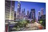 Los Angeles, California, USA Early Morning Downtown Cityscape.-SeanPavonePhoto-Mounted Photographic Print