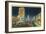 Los Angeles, California - View of Miracle Mile, Wilshire Blvd at Night-Lantern Press-Framed Art Print