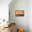 Los Angeles, California - Yellow Skyline-Lantern Press-Framed Stretched Canvas displayed on a wall