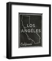 Los Angeles, California-John Golden-Framed Art Print