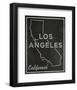 Los Angeles, California-John Golden-Framed Art Print