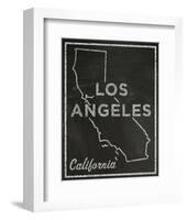 Los Angeles, California-John Golden-Framed Art Print