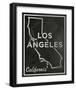 Los Angeles, California-John Golden-Framed Giclee Print