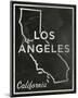 Los Angeles, California-John Golden-Mounted Giclee Print