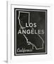 Los Angeles, California-John W^ Golden-Framed Art Print