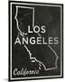 Los Angeles, California-John W^ Golden-Mounted Art Print