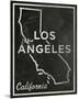 Los Angeles, California-John W^ Golden-Mounted Art Print