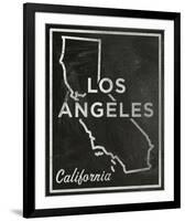 Los Angeles, California-John W^ Golden-Framed Art Print