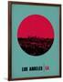 Los Angeles Circle Poster 1-NaxArt-Framed Art Print