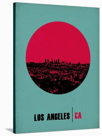 Los Angeles Circle Poster 1-NaxArt-Stretched Canvas