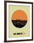 Los Angeles Circle Poster 2-NaxArt-Framed Art Print