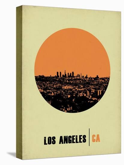 Los Angeles Circle Poster 2-NaxArt-Stretched Canvas